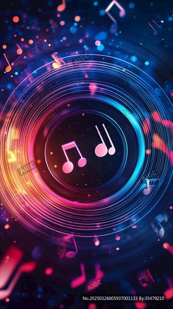 炫彩音乐动感视觉背景