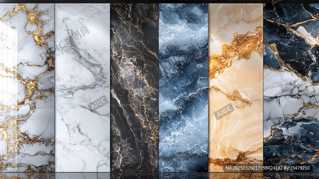 多样大理石纹理精美展示