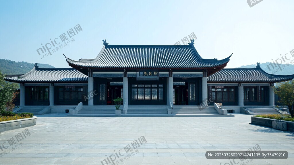 中式传统风格建筑外观
