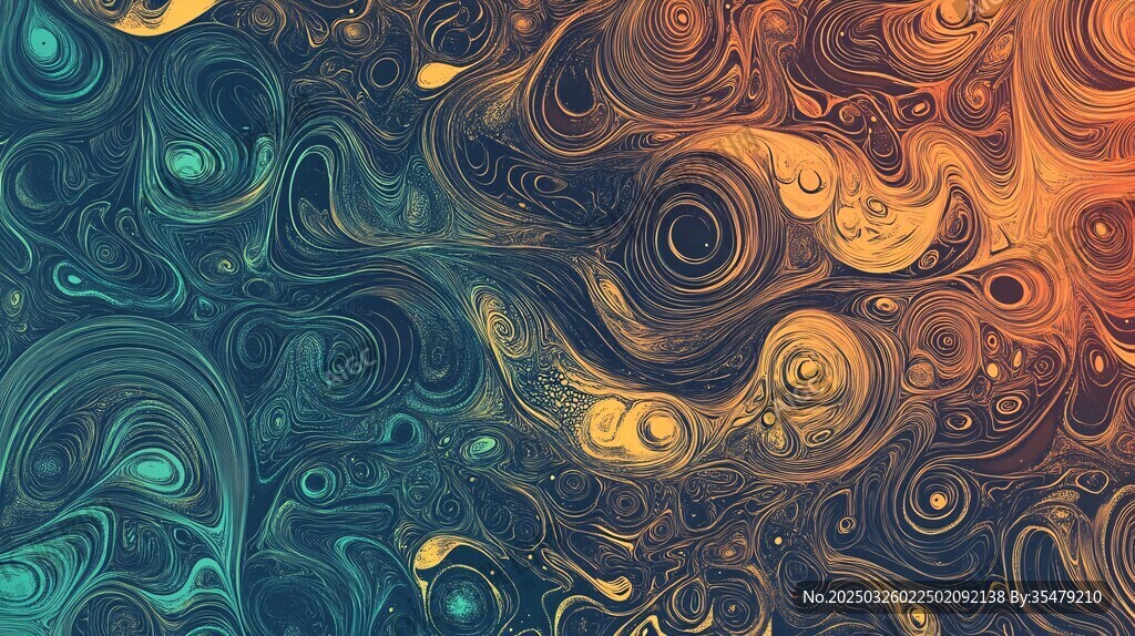 流体渐变抽象艺术图案