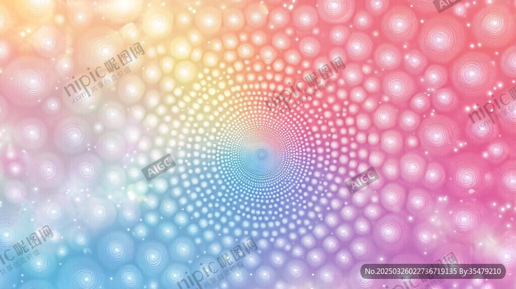 梦幻渐变点状绚丽背景图