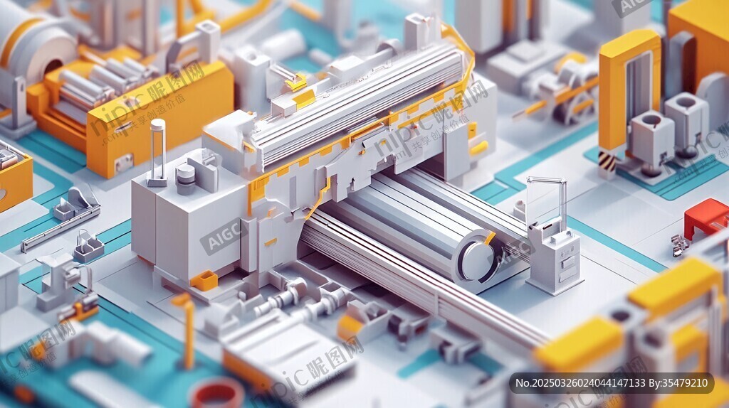 工业制造场景3D模型展示