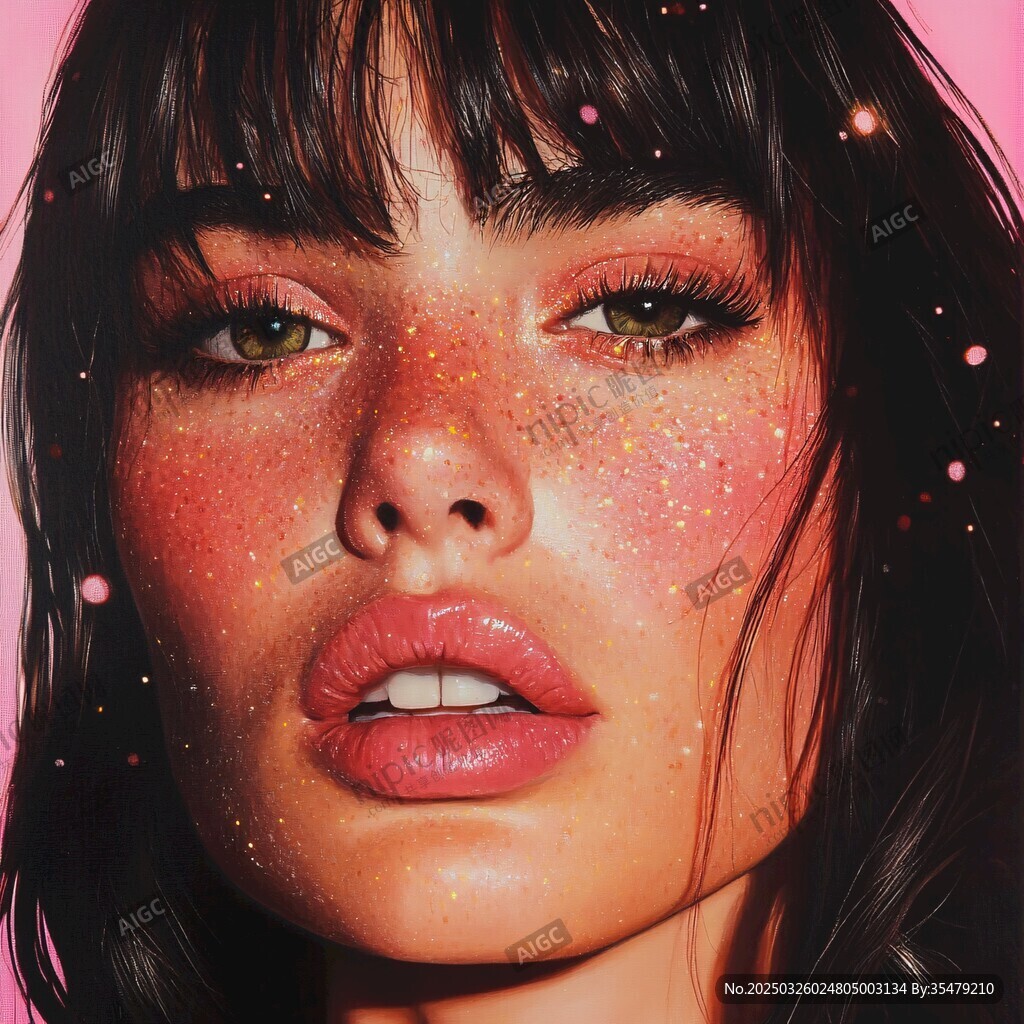 梦幻雀斑女孩的魅力瞬间