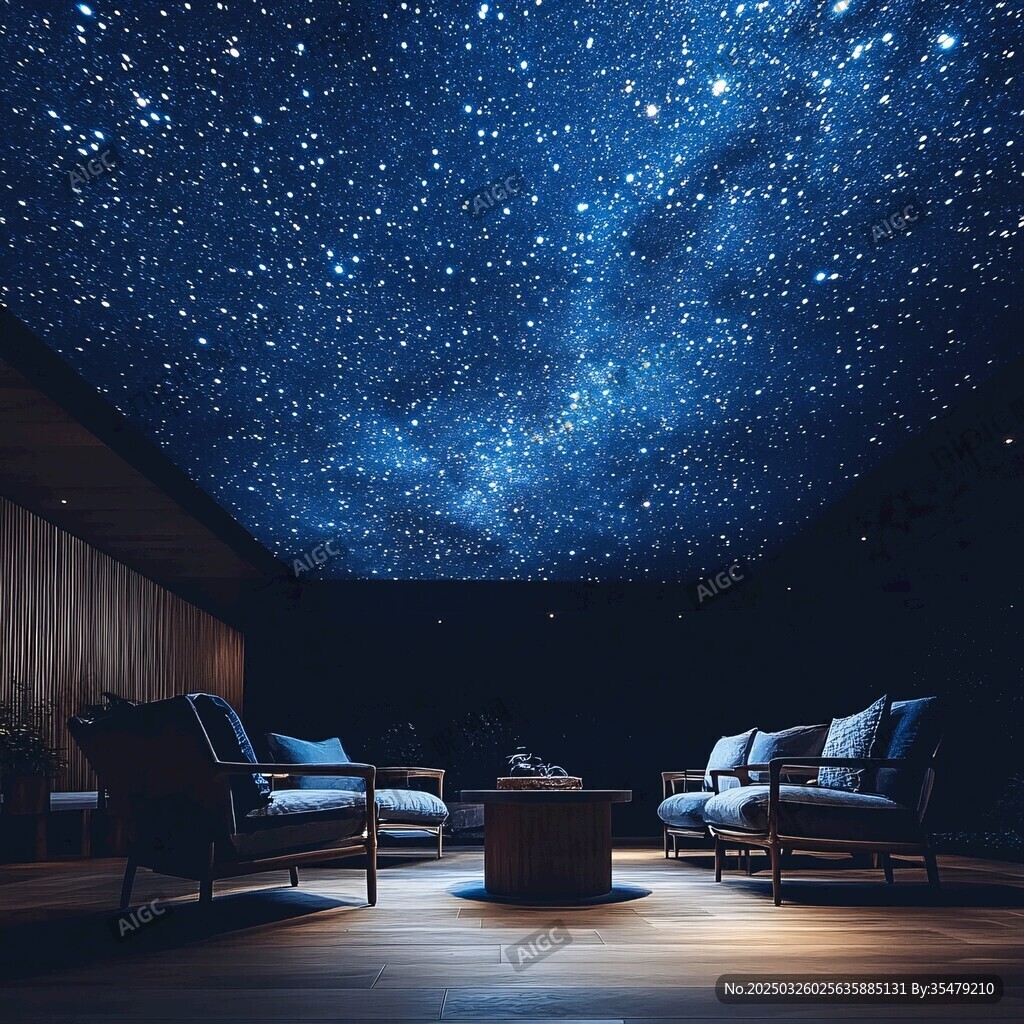 梦幻星空室内休憩空间