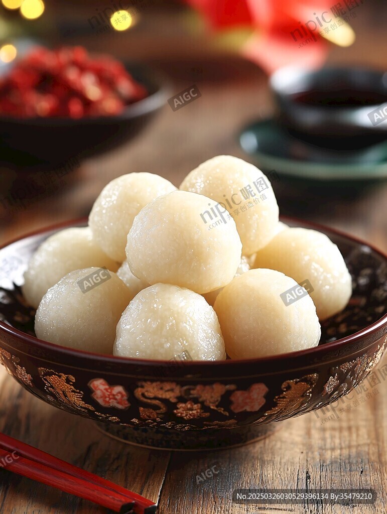 碗中美味糯米汤圆