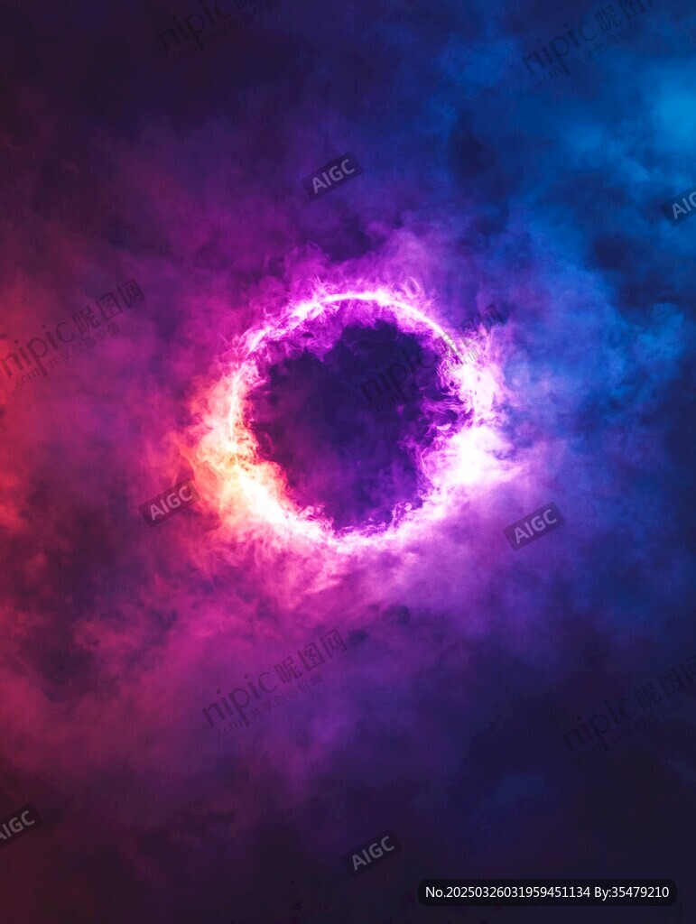 梦幻炫彩宇宙能量光环