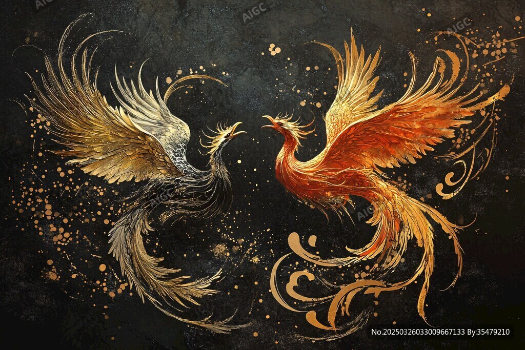 双凤呈祥 华丽奇幻之景