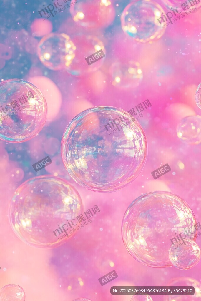 梦幻粉色泡泡世界