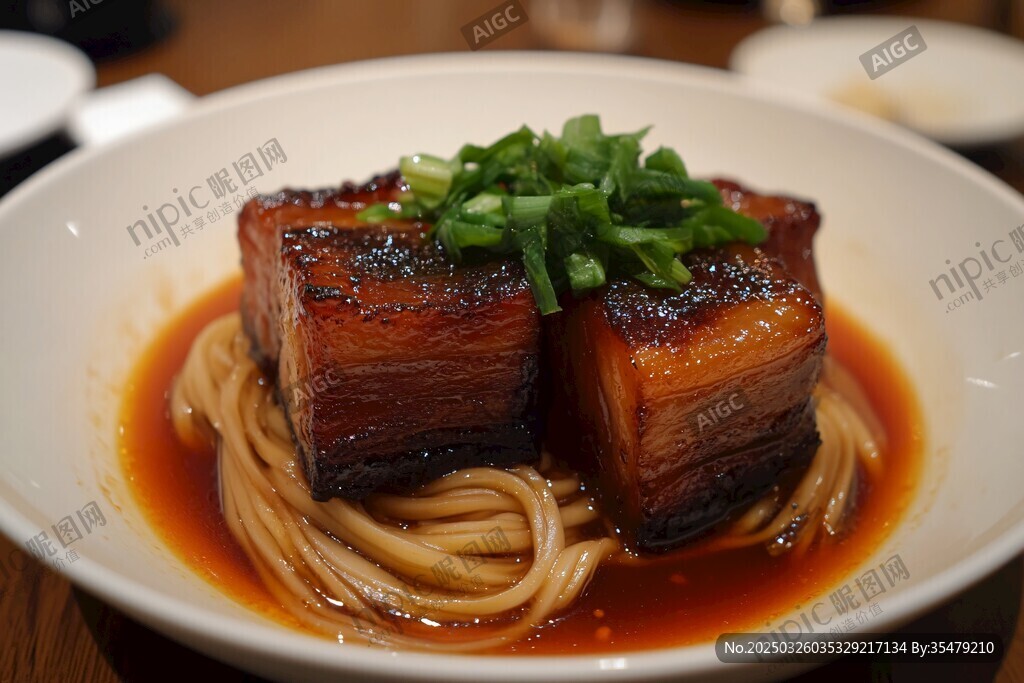 红烧肉盖面 美味诱人