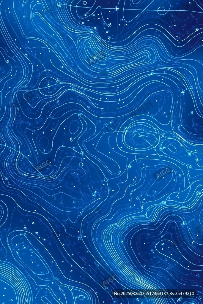 梦幻蓝色星空抽象纹理图