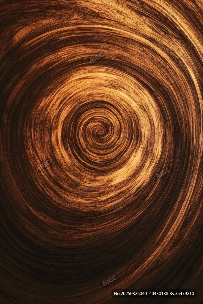 金色旋涡纹理背景图案