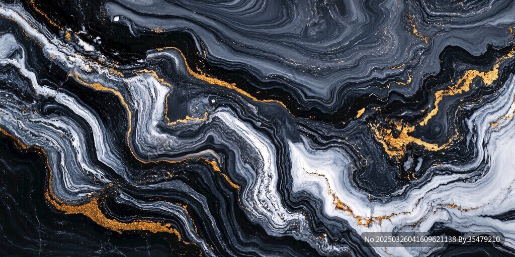 黑金大理石纹理艺术图案