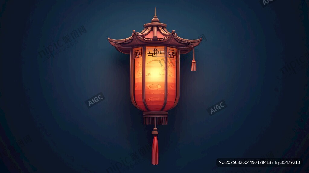 中式红灯笼散发古朴韵味