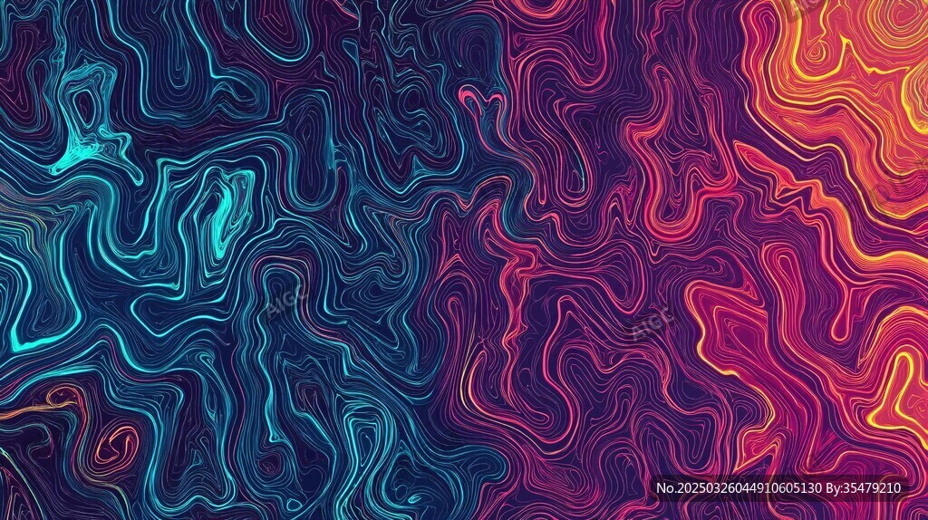 梦幻炫彩流体渐变背景图