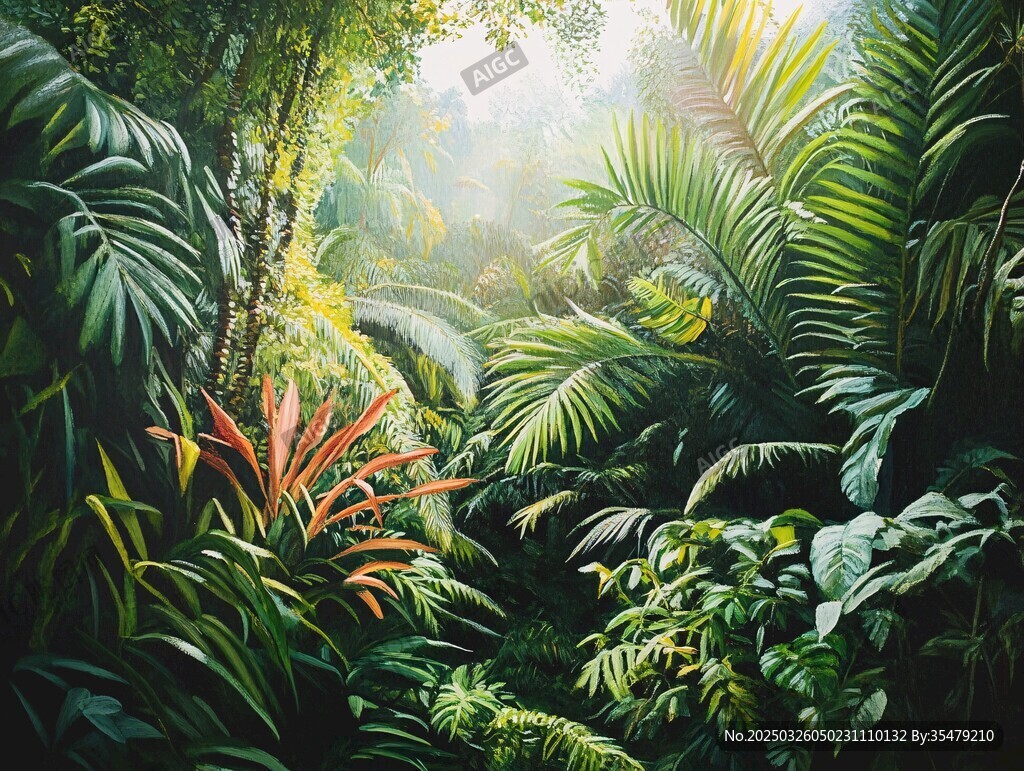 梦幻热带丛林植物景观