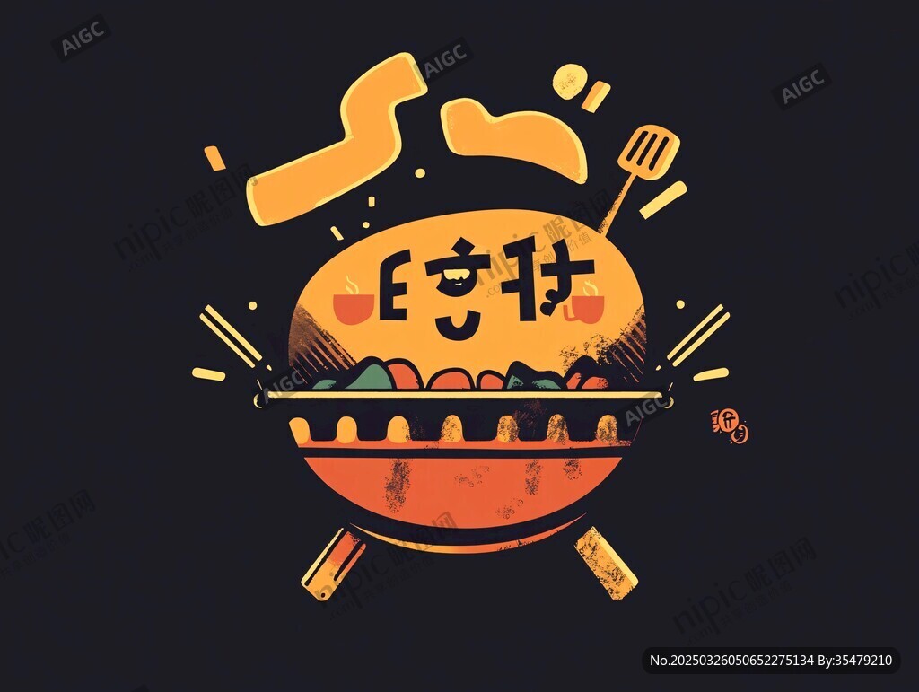 夏日烧烤狂欢插画
