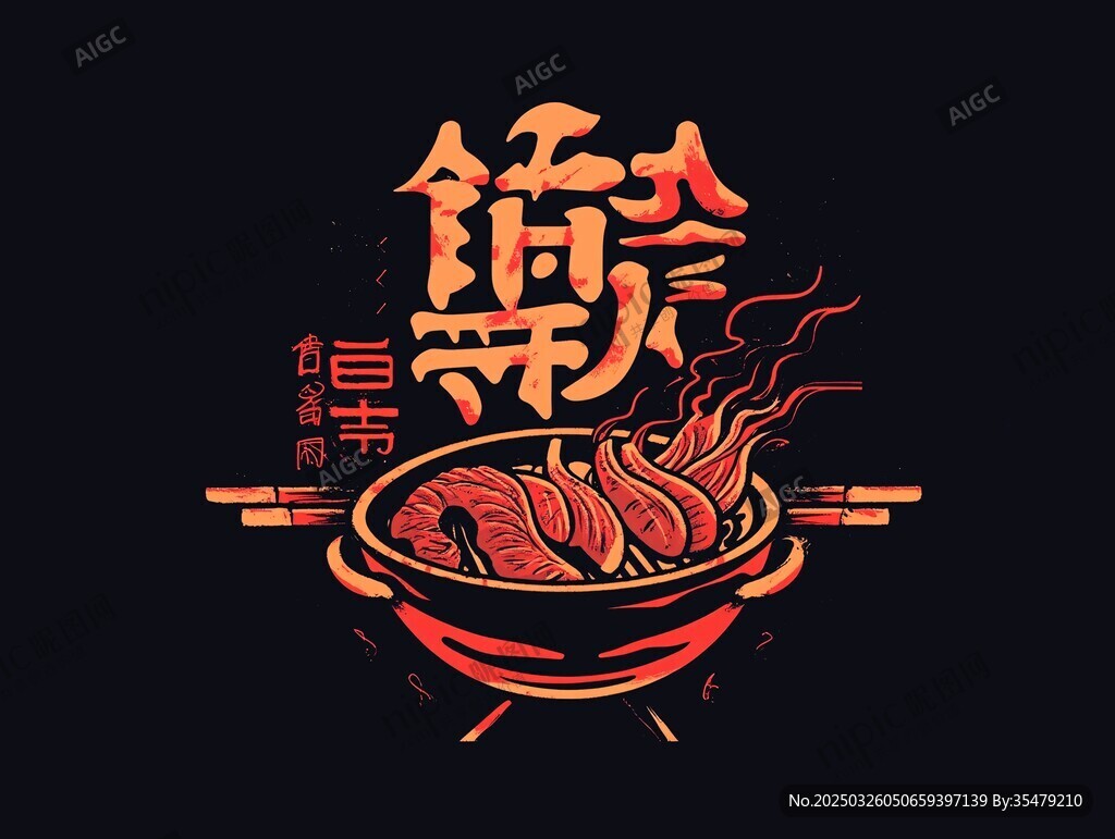 火锅美食节插画设计