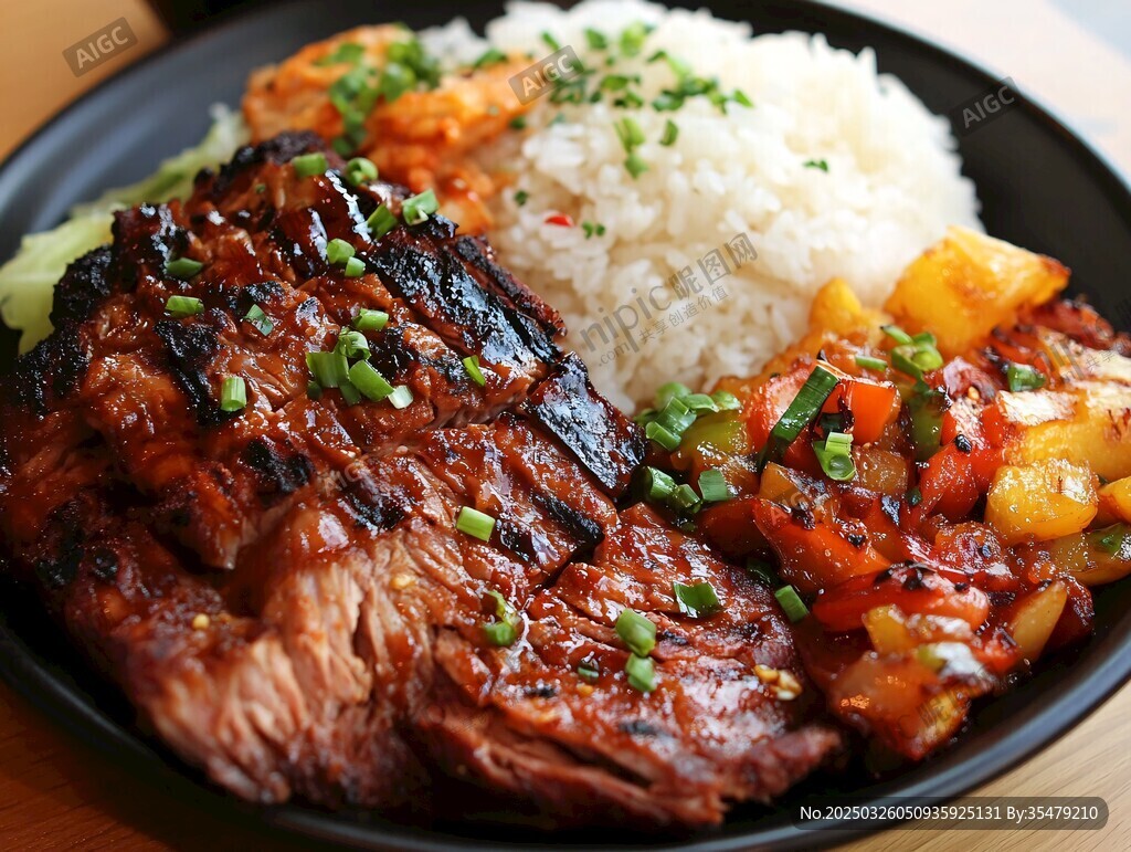 美味牛排套餐 色香味俱全