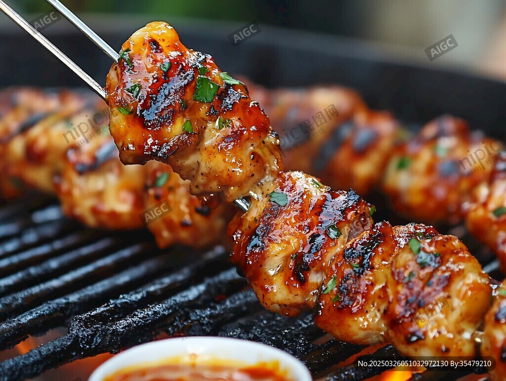香嫩烤肉串 美味诱人