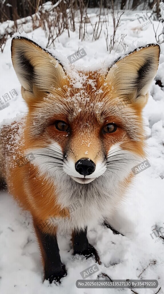 雪地中的赤狐