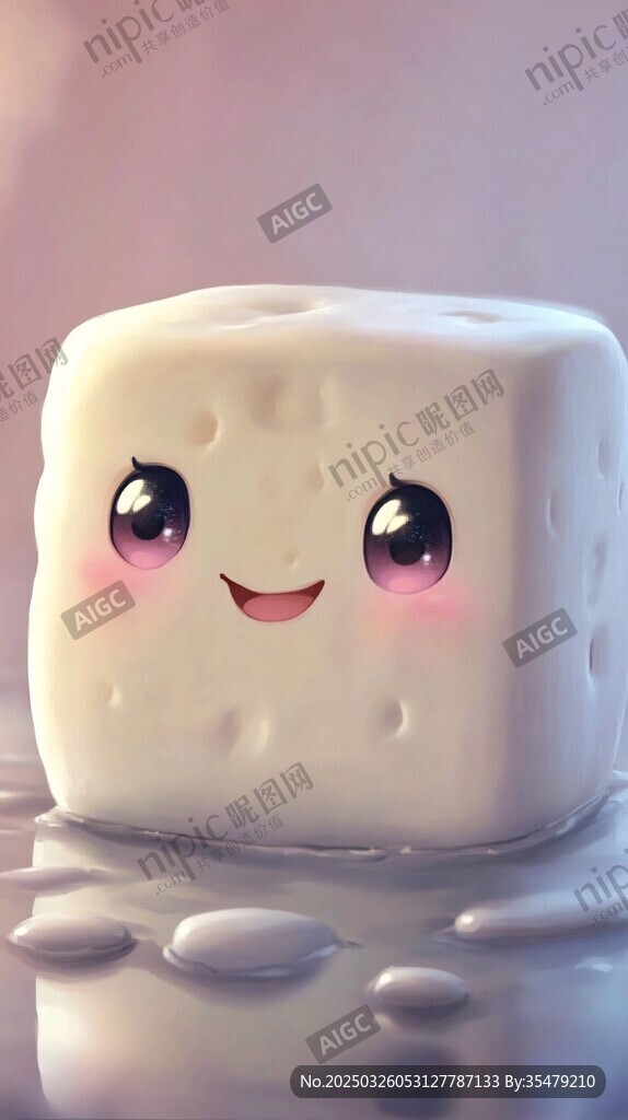 可爱笑脸豆腐块