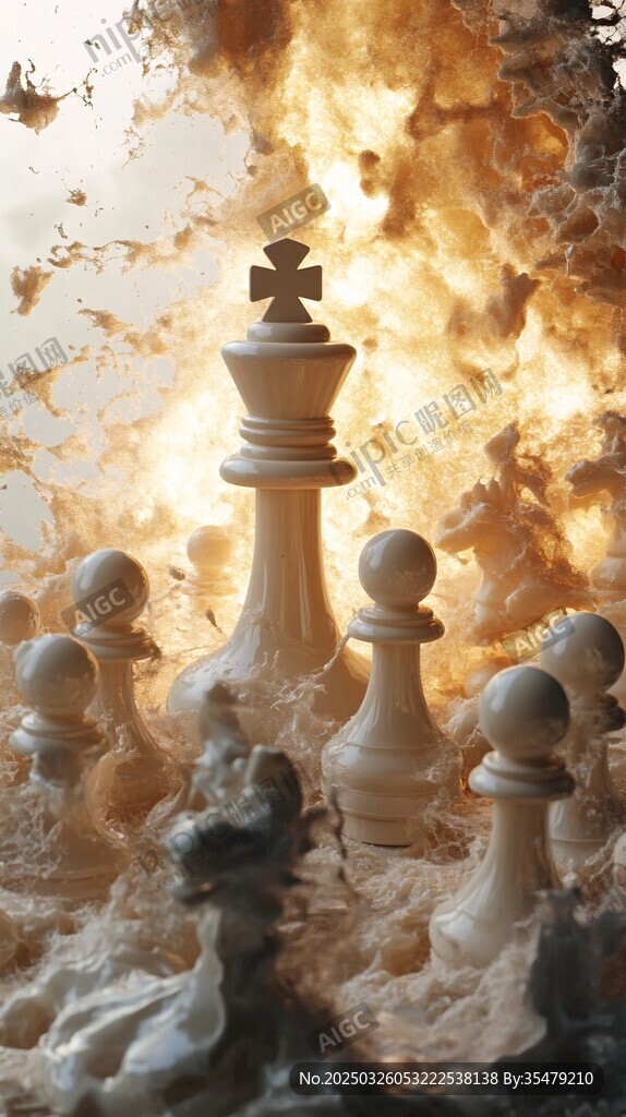 战火中的国际象棋博弈时刻