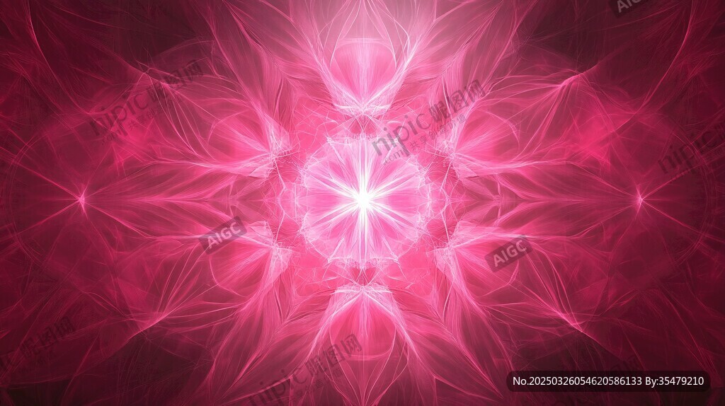 梦幻粉色炫光抽象图案