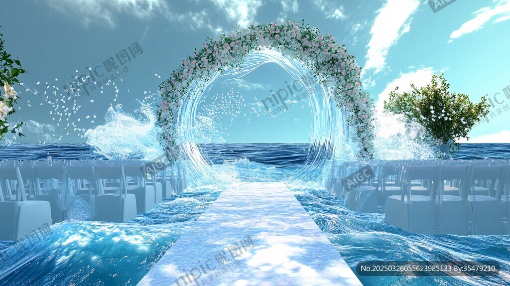 梦幻海洋主题婚礼场景