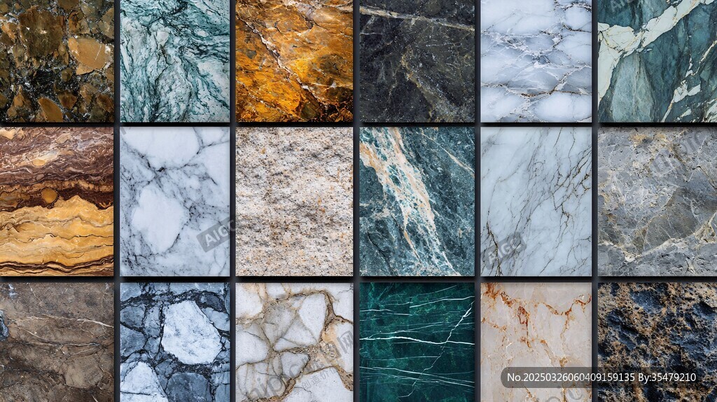 多样大理石纹理精美展示