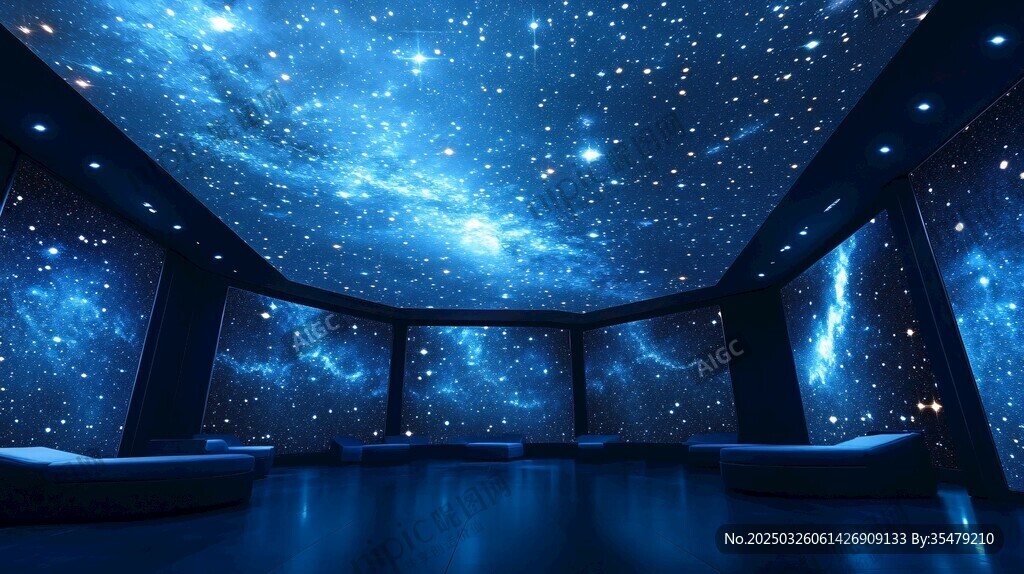 梦幻星空室内场景空间