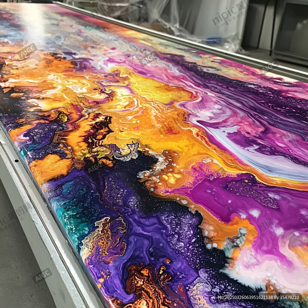绚丽多彩的流体艺术桌面