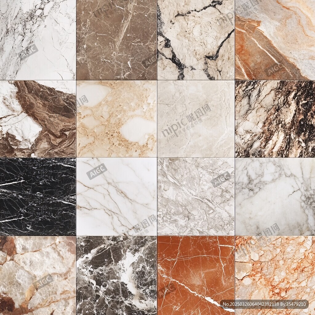多样大理石纹理精美展示
