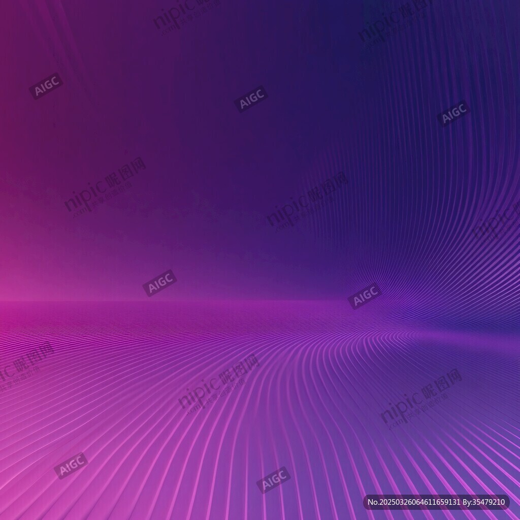 梦幻渐变紫色线条背景图