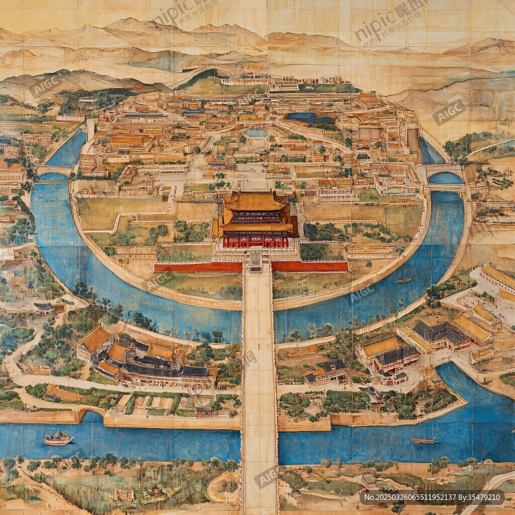 故宫全景古图