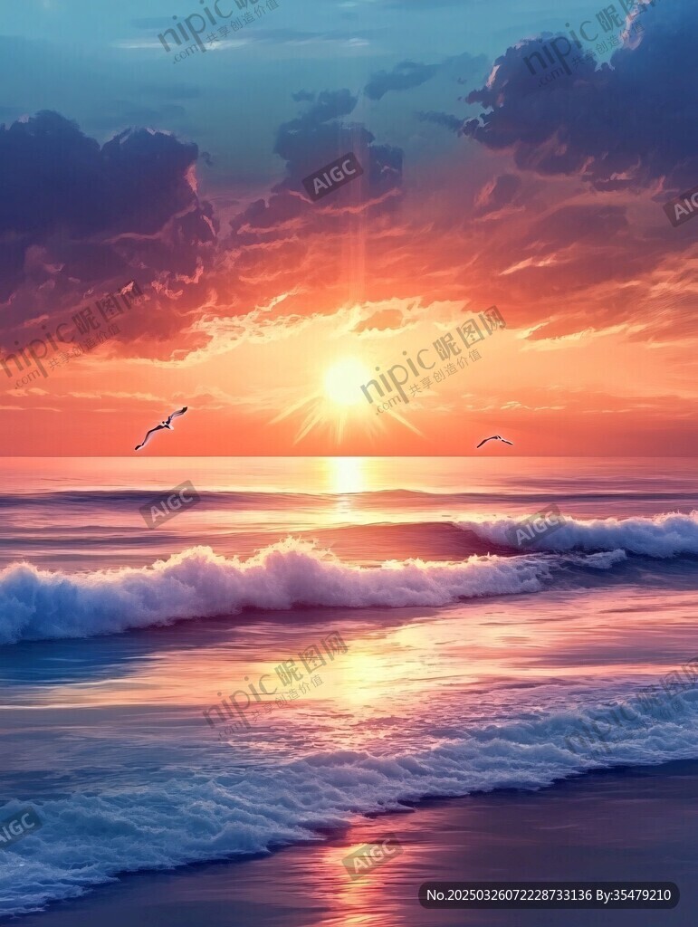 海上日落美景