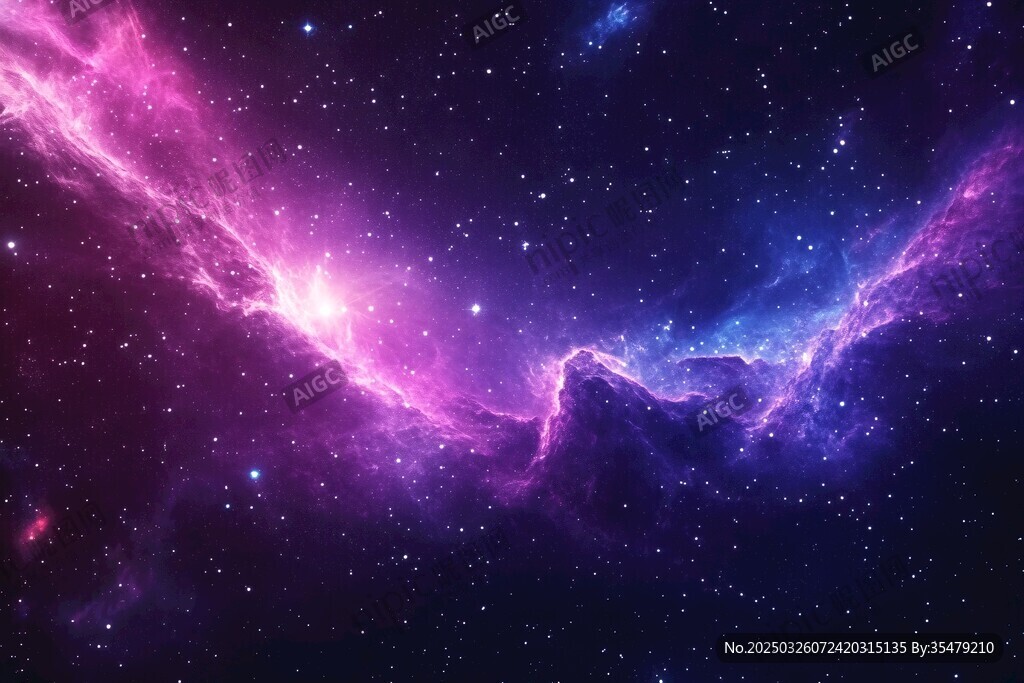 梦幻绚丽的星云宇宙景观