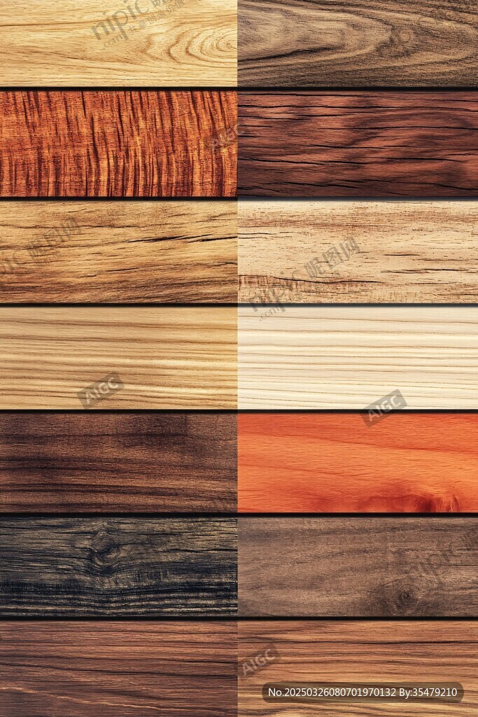 多样木材纹理展示