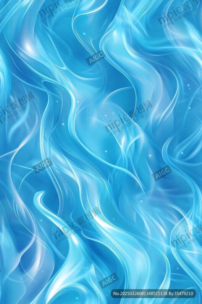 梦幻蓝色流体纹理背景