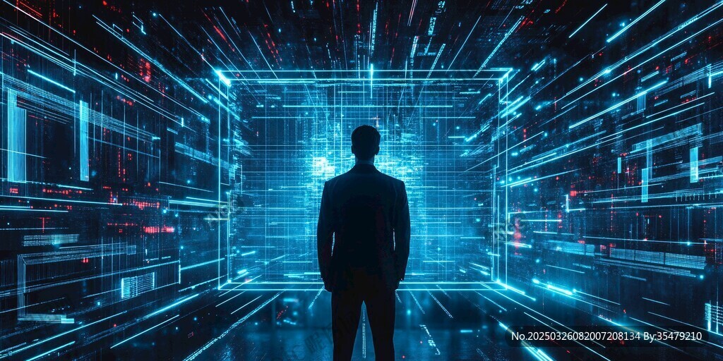 探索数字世界的孤独身影