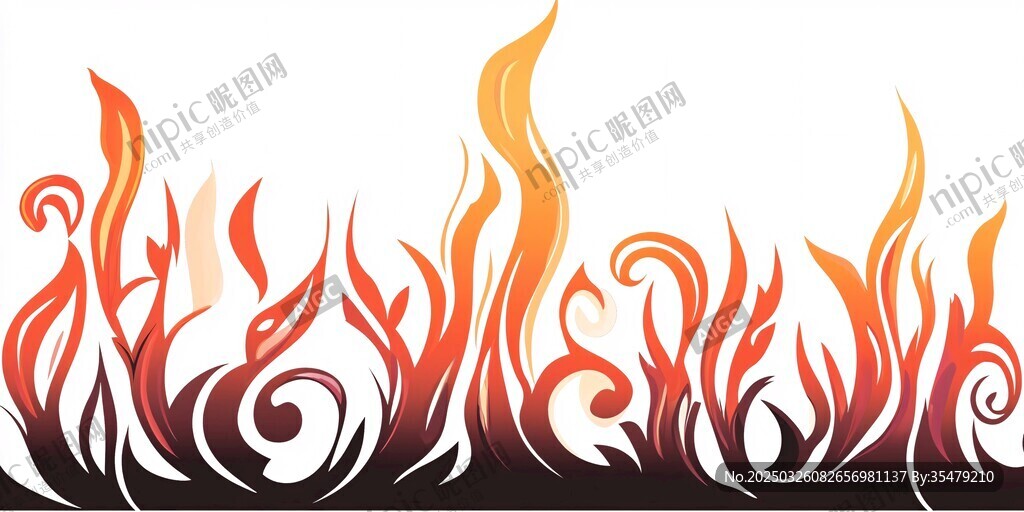 火焰花纹图案