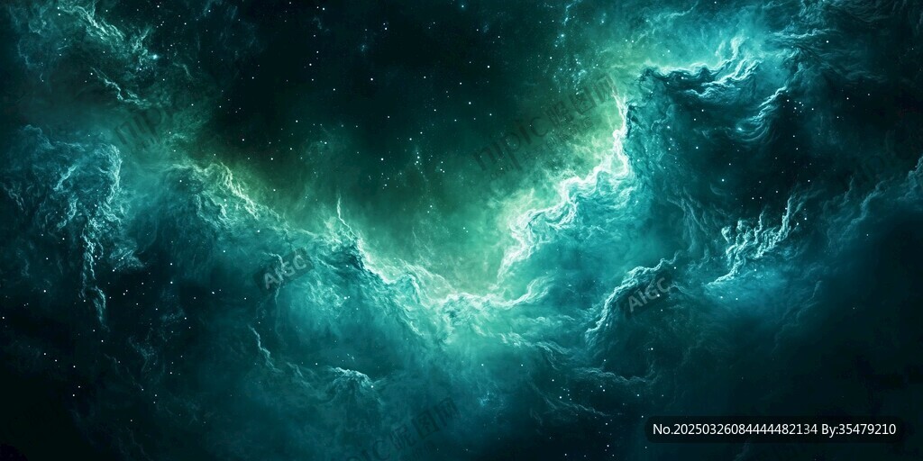 梦幻深邃的宇宙星云景观