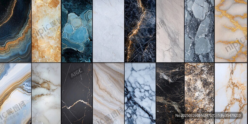 多样大理石纹理展示
