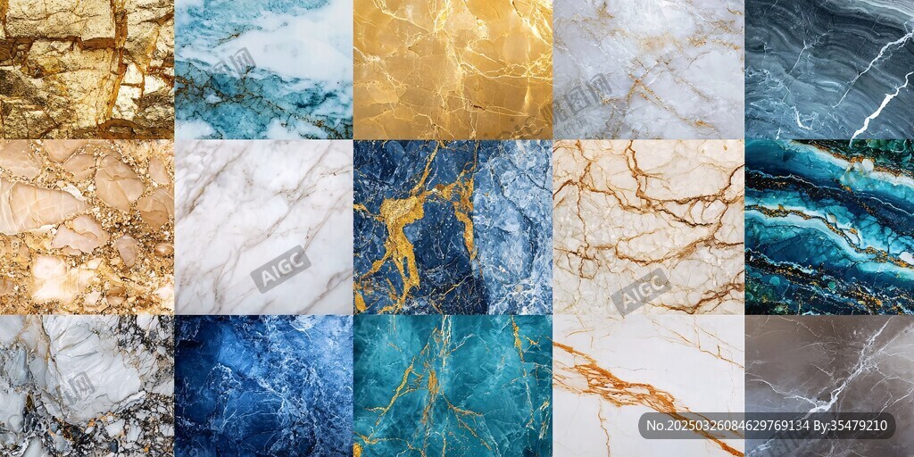 多样大理石纹理精美展示