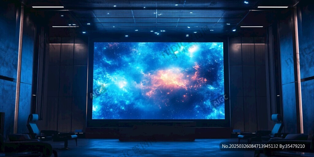科幻风格的沉浸式大屏空间