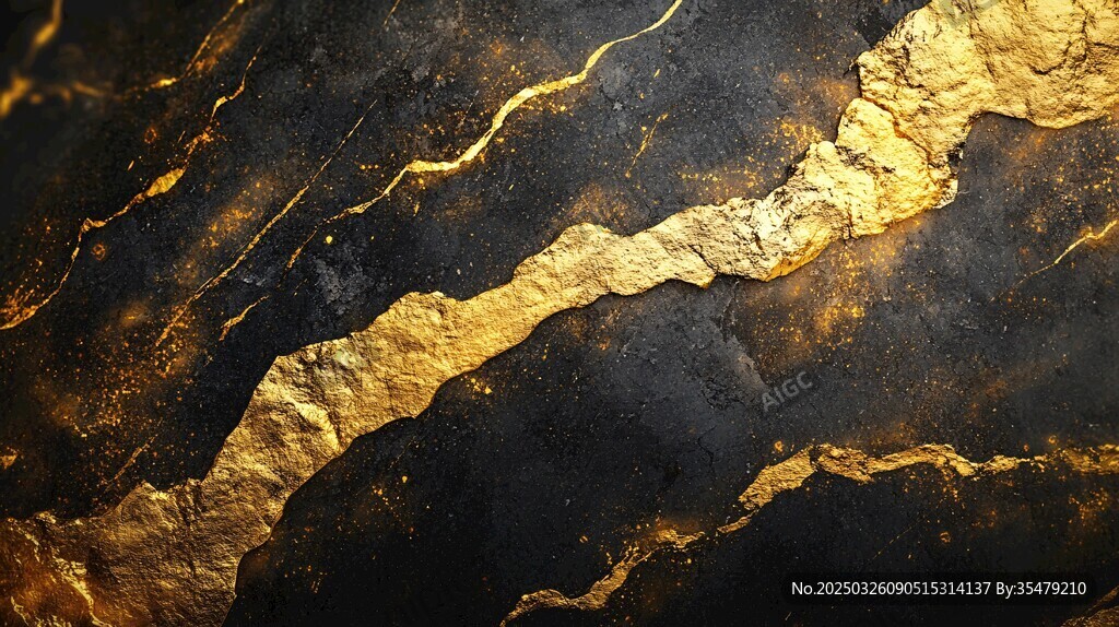 黑金大理石纹理奢华质感