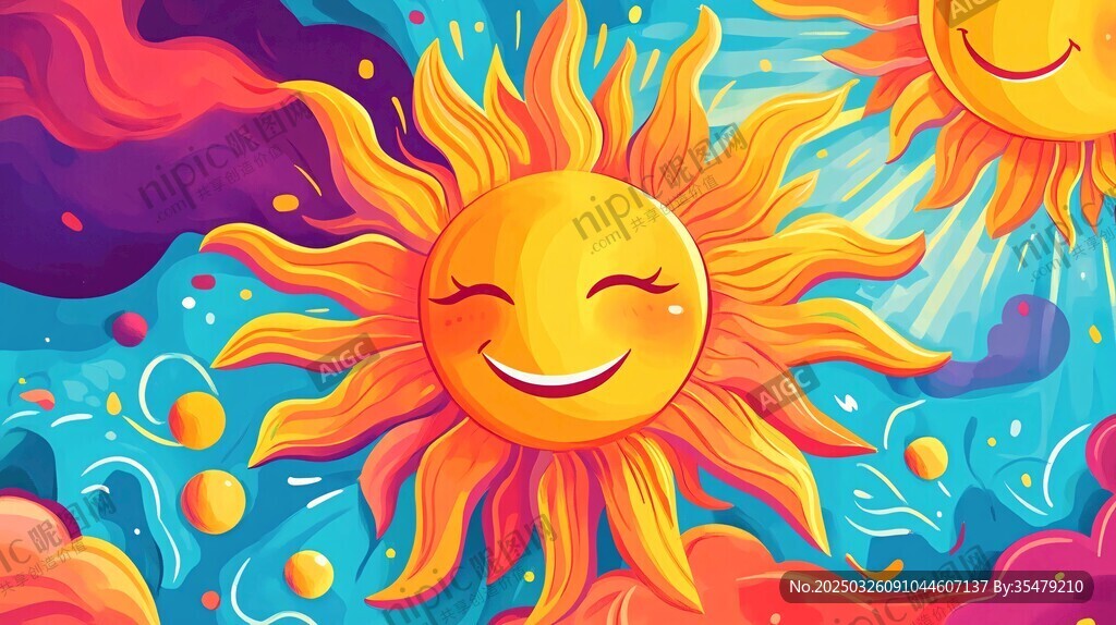 欢乐双日 梦幻炫彩插画世界