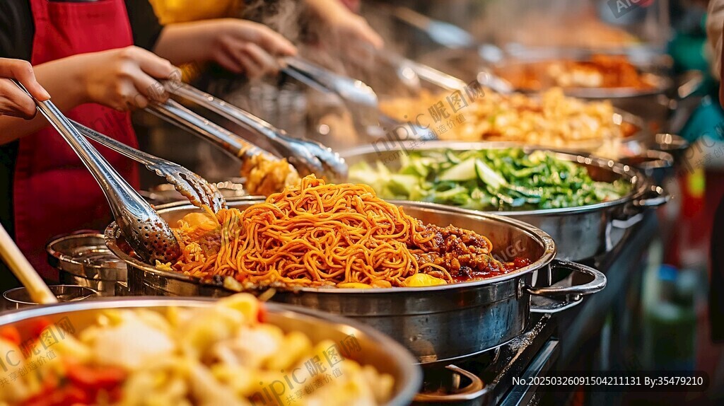 自助美食区 多样美味选择