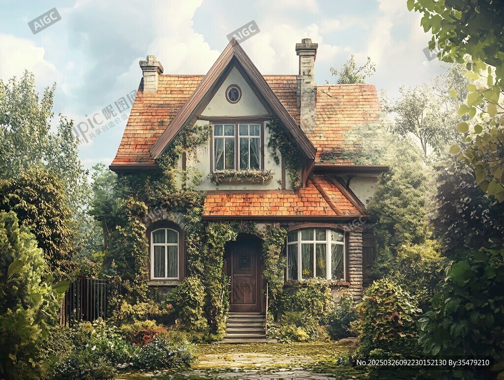 童话般的林间复古小屋