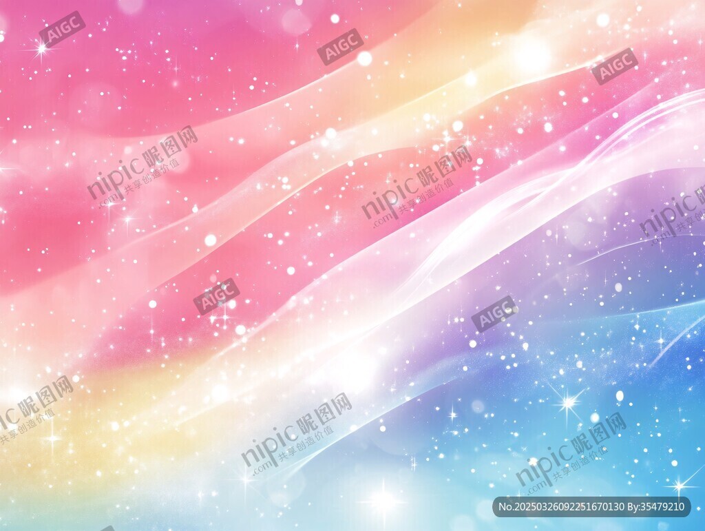 梦幻炫彩星空背景图
