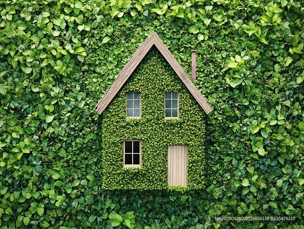 绿植环绕的梦幻小屋